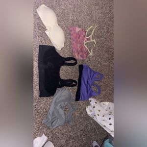 sports bras and strapless bra (size small) black nike sports bra(L)
